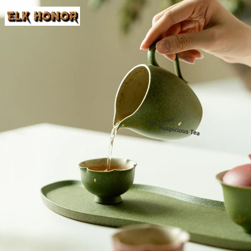 40ml Hawthorn Red Green Orange Flower Mouth Teacup Creative Tea Bowl Mug Tea-tasting Fragrance Cup Chazhan Master Cups Puer Cha