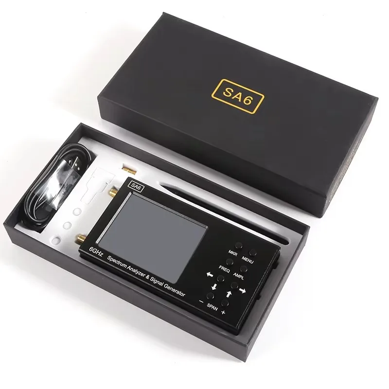New 6GHz SA6 Portable RF Spectrum Analyzer Spectrum Explorer Signal Genertor With Tracking Generator 6.2 GHz