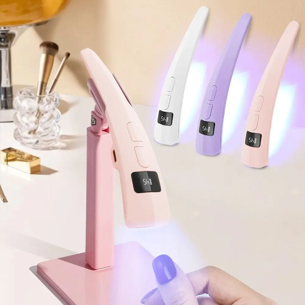 Quick Dry Nail Dryer Light USB 2 Modes UV LED Nail Lamp with Display Screen Handheld Gel Polish Dryer DIY Nail Gel