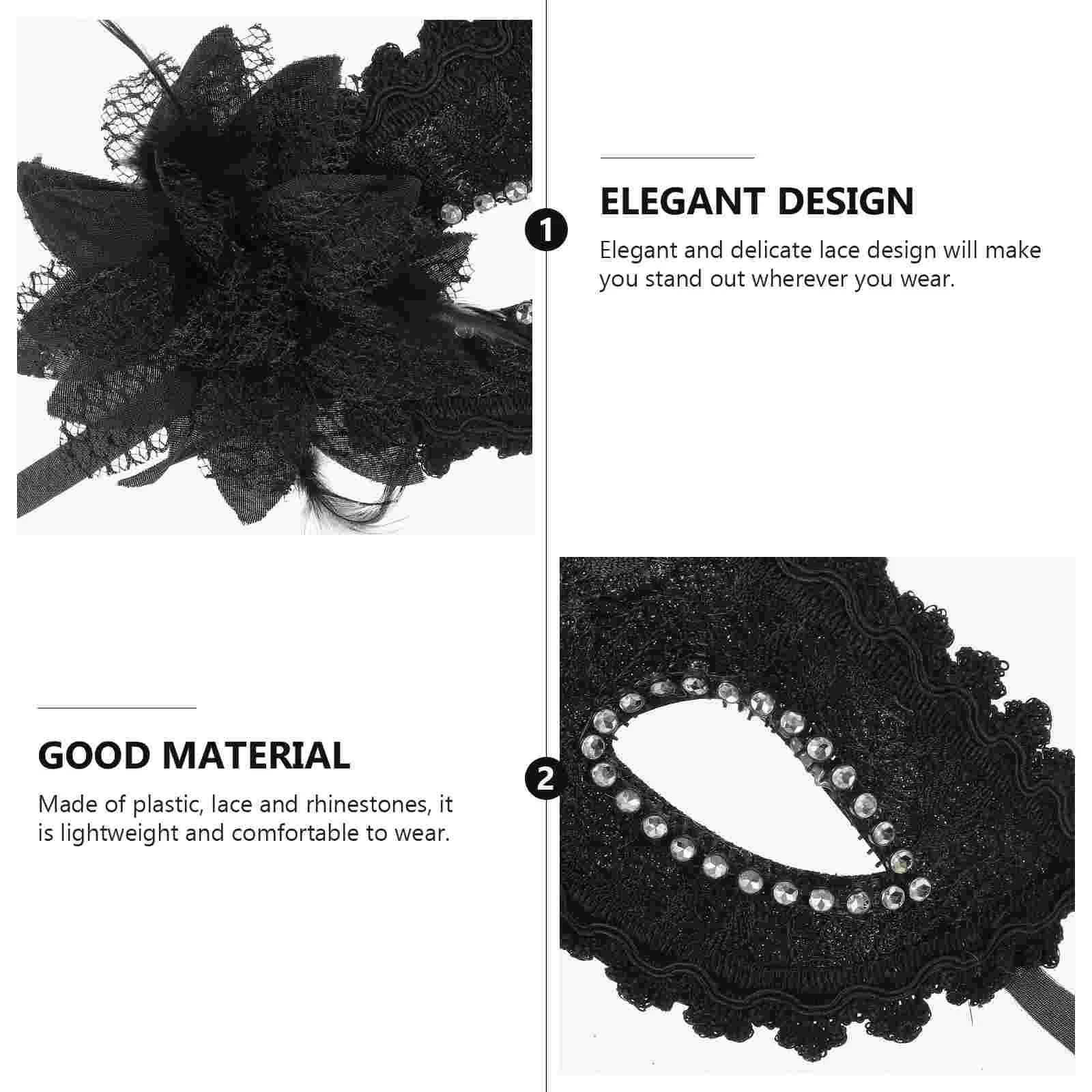 Halloween Props Face Masks Princess Cosplay Miss Masquerade Lace Inflatable Costume