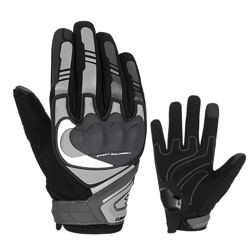 

Grey Motorcycle Gloves Men Guantes Moto Touchscreen Motorbike Cycling Racing Motorcycle Glove Riding Bicycle Motocross Protector