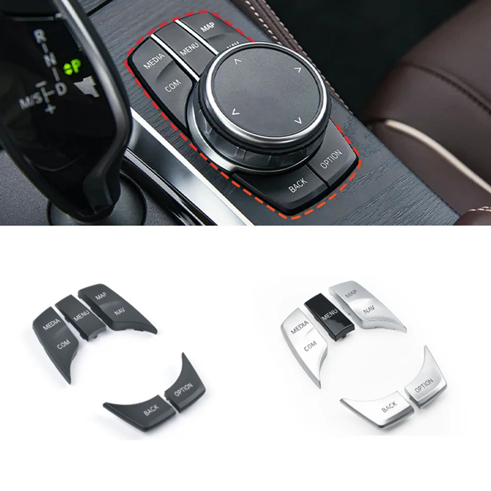 

Накладка на кнопку iDrFor iDrive для BMW 5 серии G30 G31 G38, 6 GT G32, 7 G11 G12, X3 G01, X4 G02 (левый руль, 2016-2024)