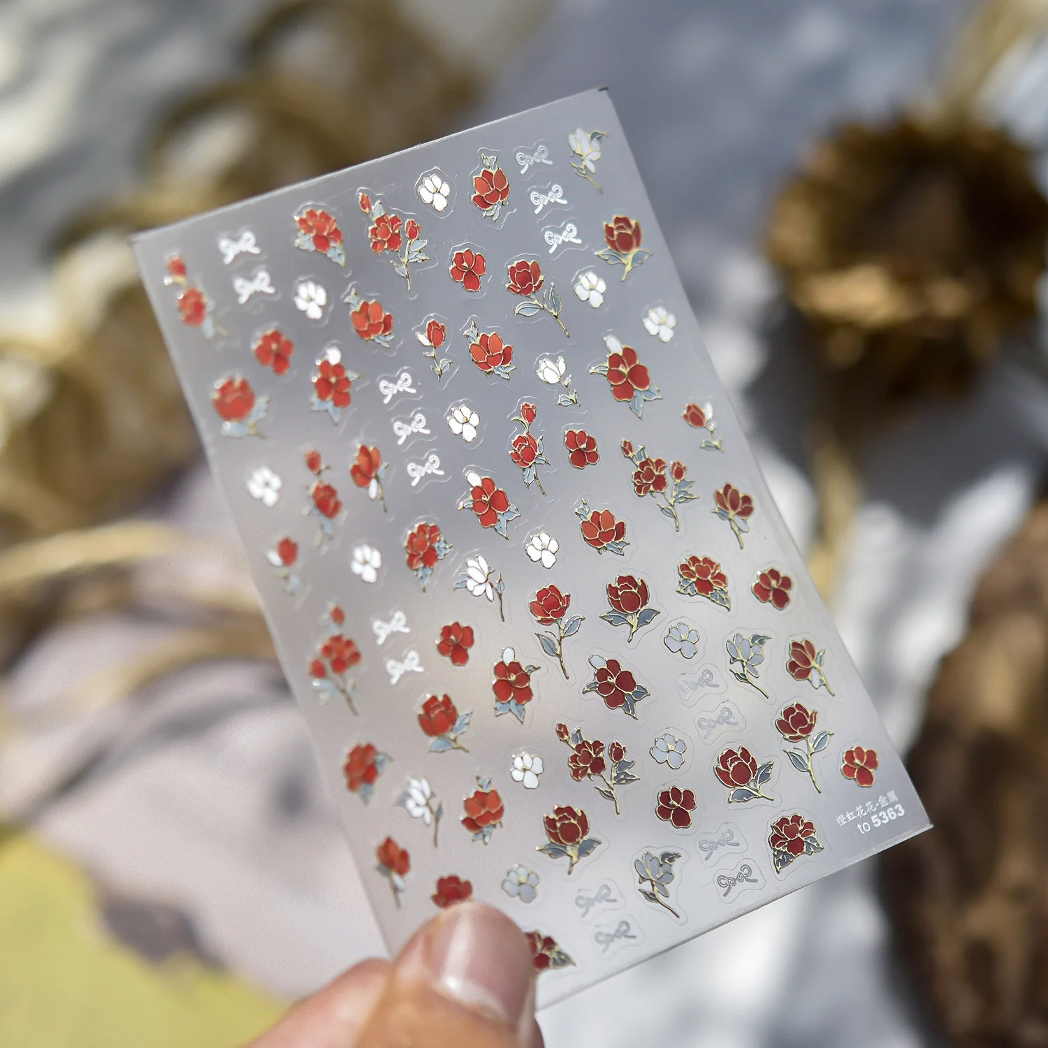 Niedliche Schwarz-Silberne 5D Nagelaufkleber mit Bären-, Hasen-, Schleifen-, Hohlherz-, Polka-Dot-, Stern- und Spitzenmuster, Selbstklebende Nageldekoration – Detail 14