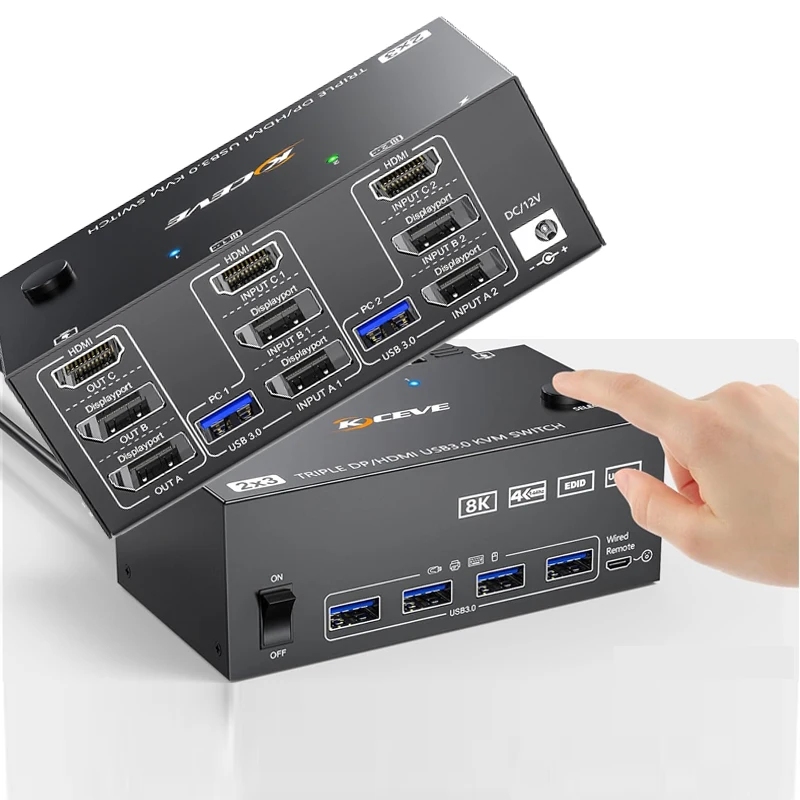 

Copy screen HDMI-compatible Splitter Adapter KVM Switcher HDMI-compatible Switch KVM Splitter Extender Synchronous Controller