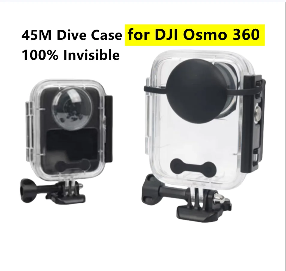 

For DJI Osmo 360 Invisible Diving Waterproof Case Diving Underwater 45M/144FT Protective House Shell for DJI Osmo360 Accessory