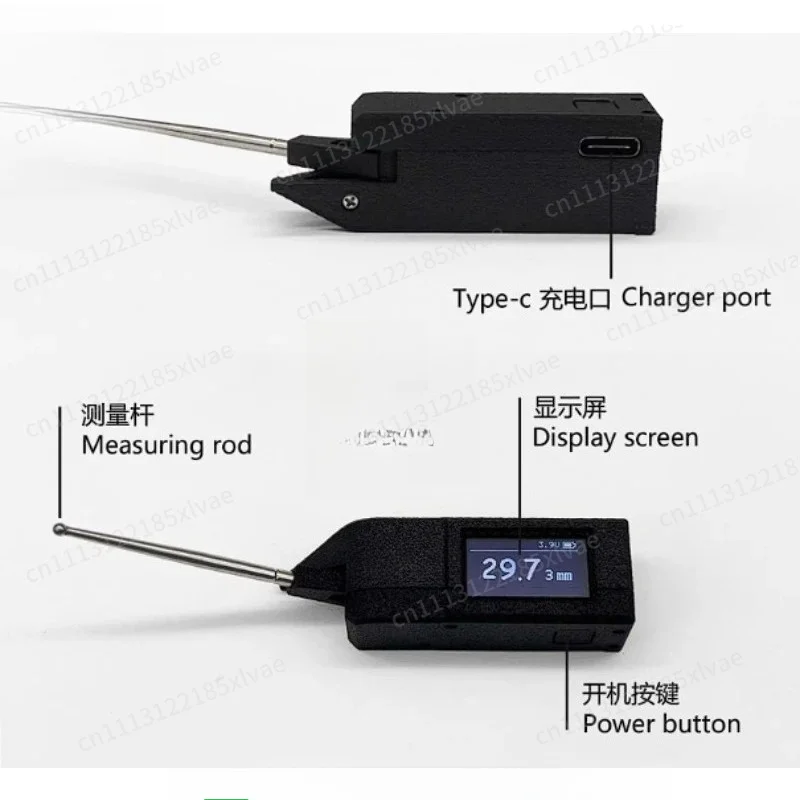 RC Car Chassis Height Gauge, Portable Chassis Clearance Measurement Tool for Drift Racing Model Hobby Tuning
