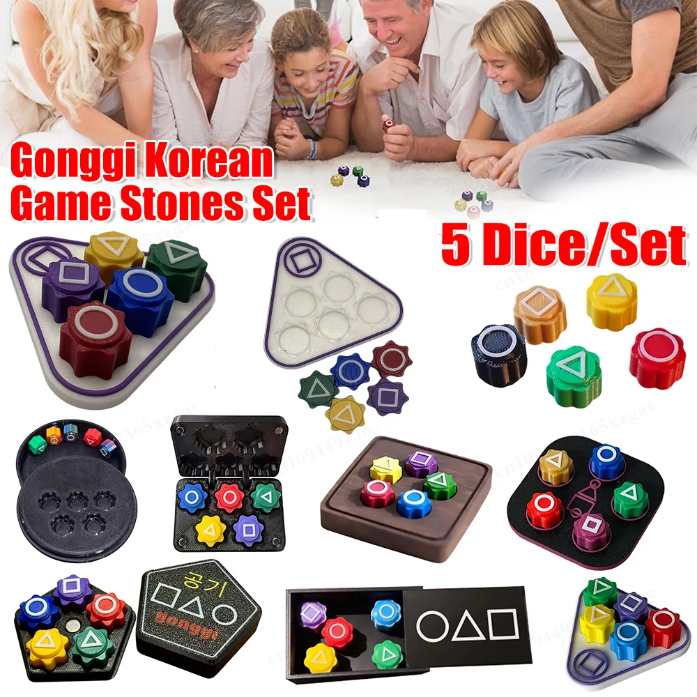 

Популярные корейские игровые украшения Gonggi, каменные захватывающие игрушки, игра Gong Gi, набор гальки Jackstone, красочные забавные игрушки для снижения стресса