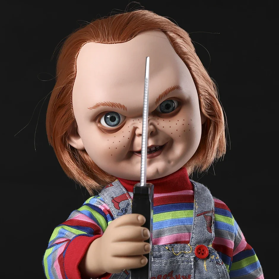 

Mezco Toyz 15" Mega Good Guy Chucky with Sound Figure Action Figurine PVC Model Decoration Statue Gift Toy