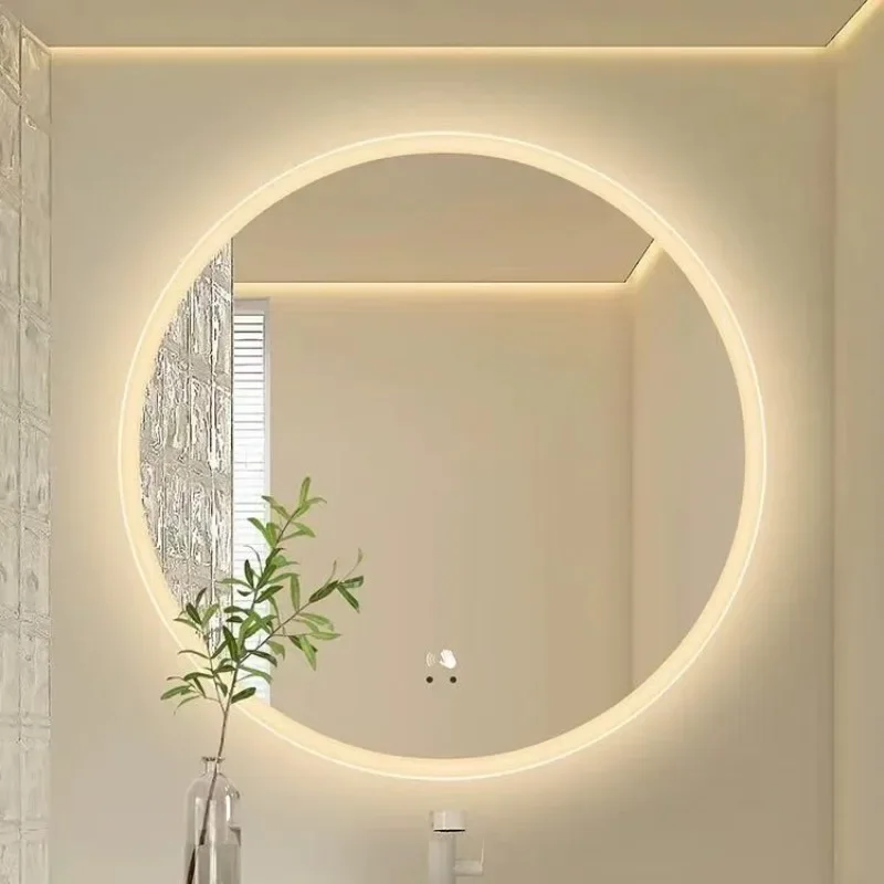 Boho Durable Build Brown Full Length Mirror Wall Mounted Modern Look Height Adjustable Sliding Doors for Washroom Double Door