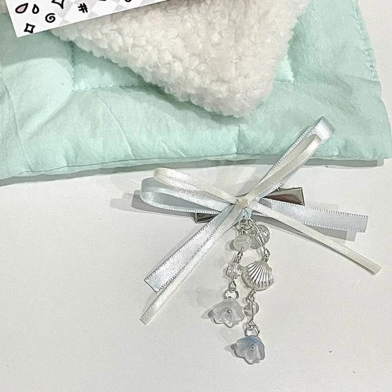 652f Ribbon Ribbon Hair Bows Lindo horquillas para niñas Clips Barrettes Clip