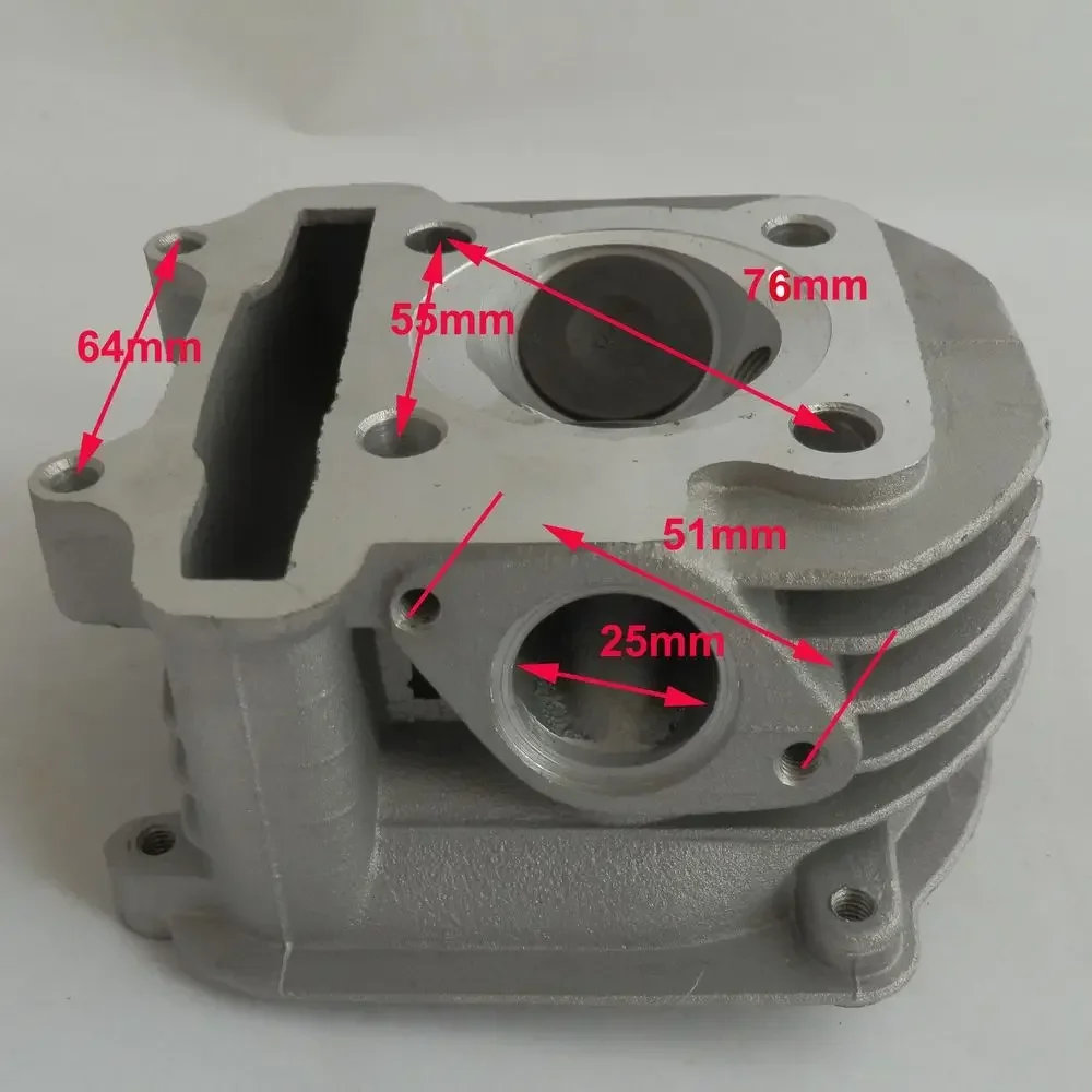 Cylinder Head With Valves For Scooter 150cc GY6 Chinese Parts 157QMJ
