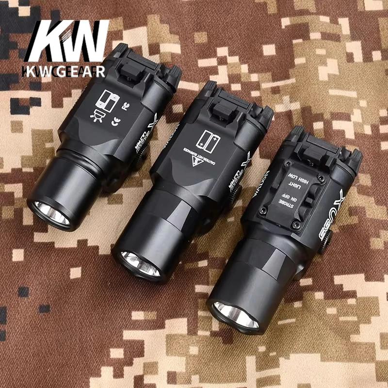 Tactical Surefir X300U X300 Ultra XH35 X300V Metal Pistol Scout Light Airsoft Metal base hanging Flashlight