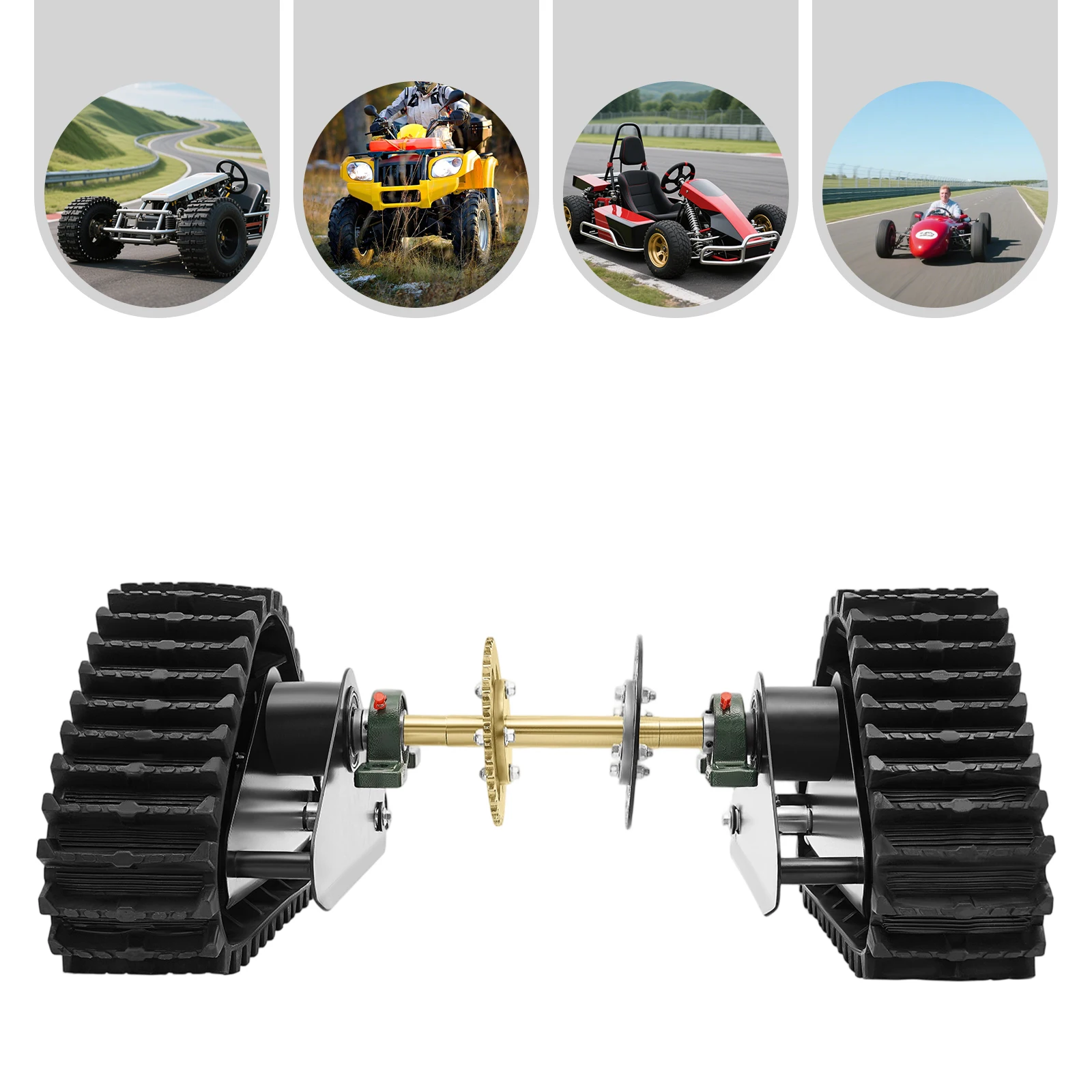 Go-Kart Motorcycle Frame Kits, Go Cart Axle Kit, 600mm/23.62