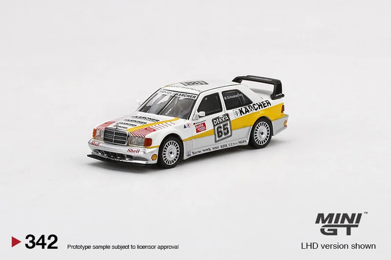 TSM MINI GT #342 1:64 Benz  190E EVO2 II 65 AMG 2.5-16 Die-cast alloy car model collection display gifts