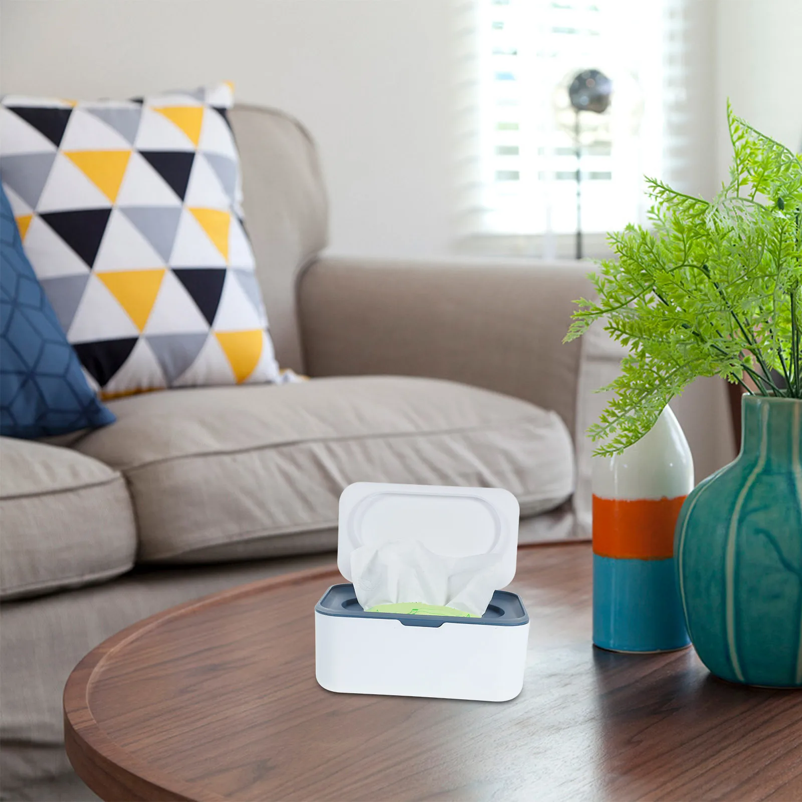 

Portable Wipes Dispenser Holder Large Capacity Plastic Tissue Box Reusable Wipes Container For Travel Car Diaper Bag