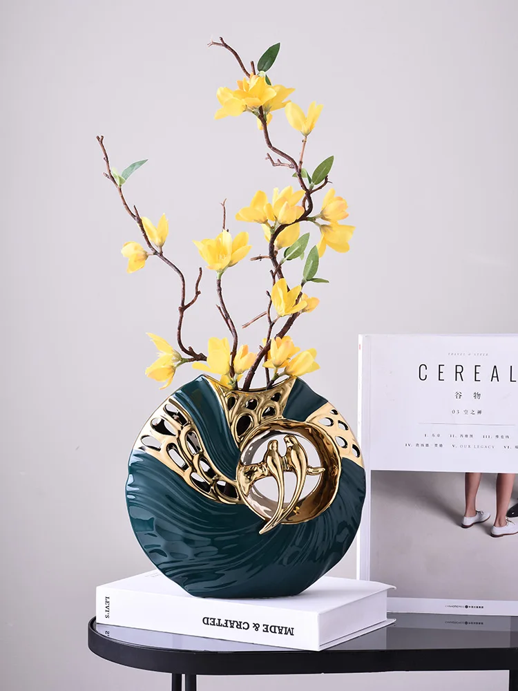 modern-luxury-ceramic-flower-vase-creative-desktop-decoration-living-room-tv-cabinet-dried-flower-flower-pot-jingdezhen-porce