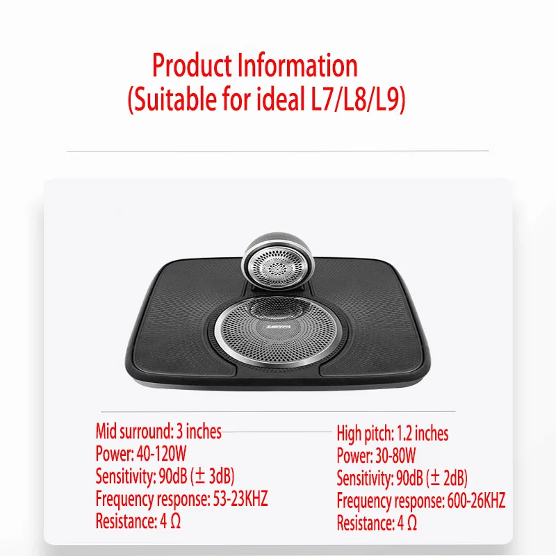 Suitable For Ideal L7/L8/L9 Center Sound System Non-Destructive Upgrade And Modification Ideal Dedicated