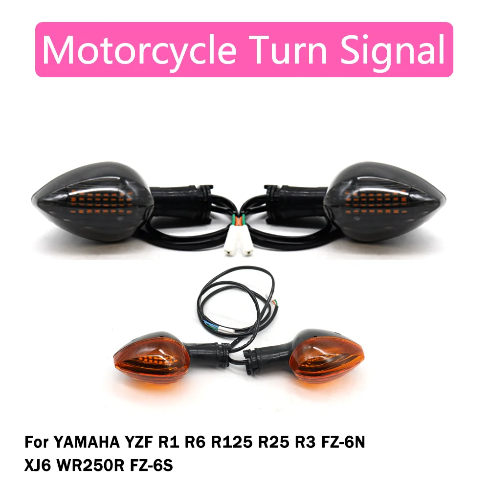 

LED Motorcycle Flasher Indicator Turn Signal Light fit For Yamaha XJ6 WR 250R MT 07 25 YZF R1 R6 R3 R25 R6S FZ1 FZ6 N R S