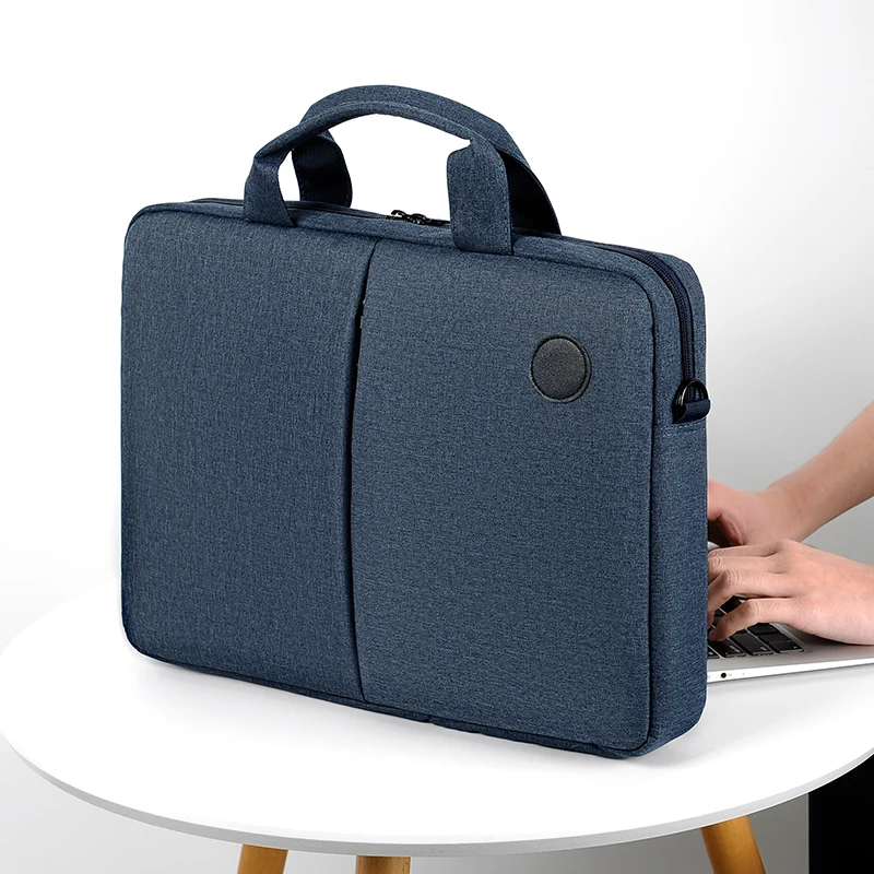 

однотонная легкая сумка большой вместимости, деловая сумка для документов на одно плечо, водонепроницаемая сумка через плечо для ноутбука