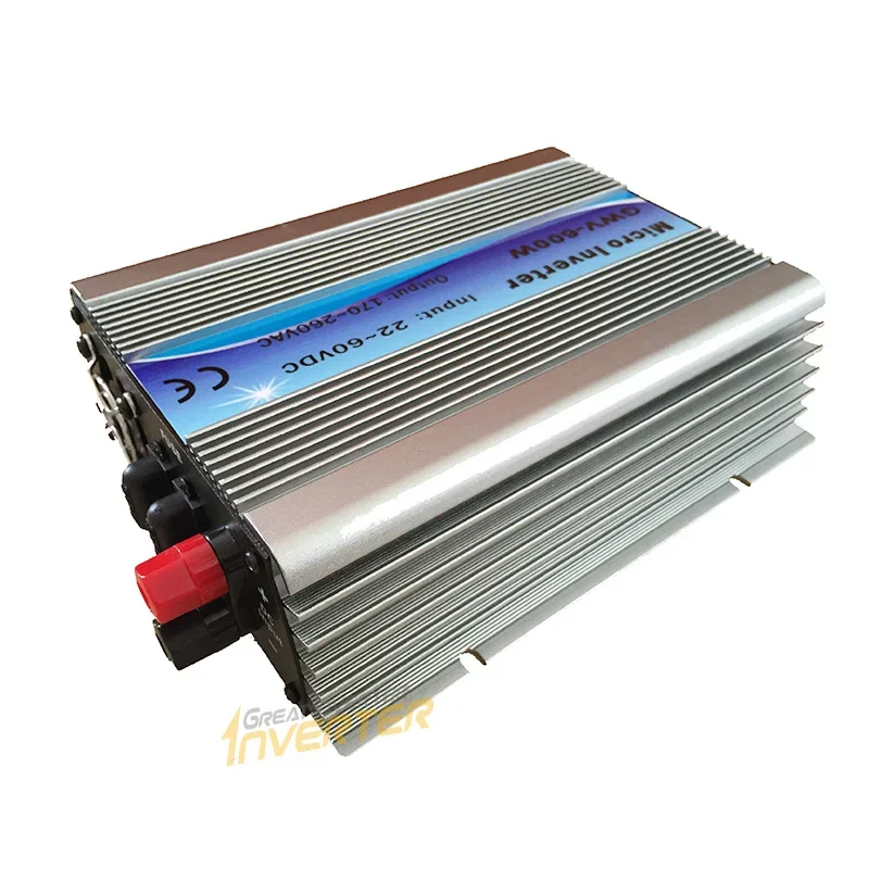 600W Grid Tie Inverter for 18V 36V Solar Panel MPPT Function DC 22~60V to AC 220/110V Pure Sine Wave Micro On Grid Tie Inverter