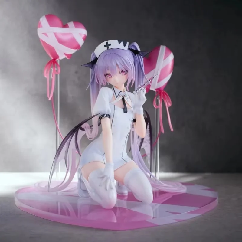 

New Little Demon Nurse Uniform Eve Anime Doll Beautiful Girl Game Doll Model Desktop Decoration Collectible Toy Christmas Gift