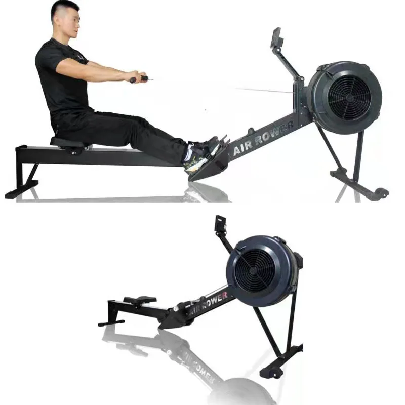 Foldable home commercial aerial rowing machine for fitness