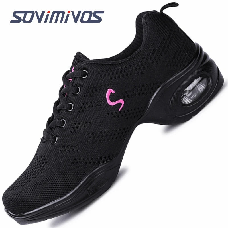 

Sports Feature Soft Outsole Breath Dance Shoes Sneakers For Woman Practice Shoes Modern Dance Jazz Shoes Feminino Zapatos EU 41