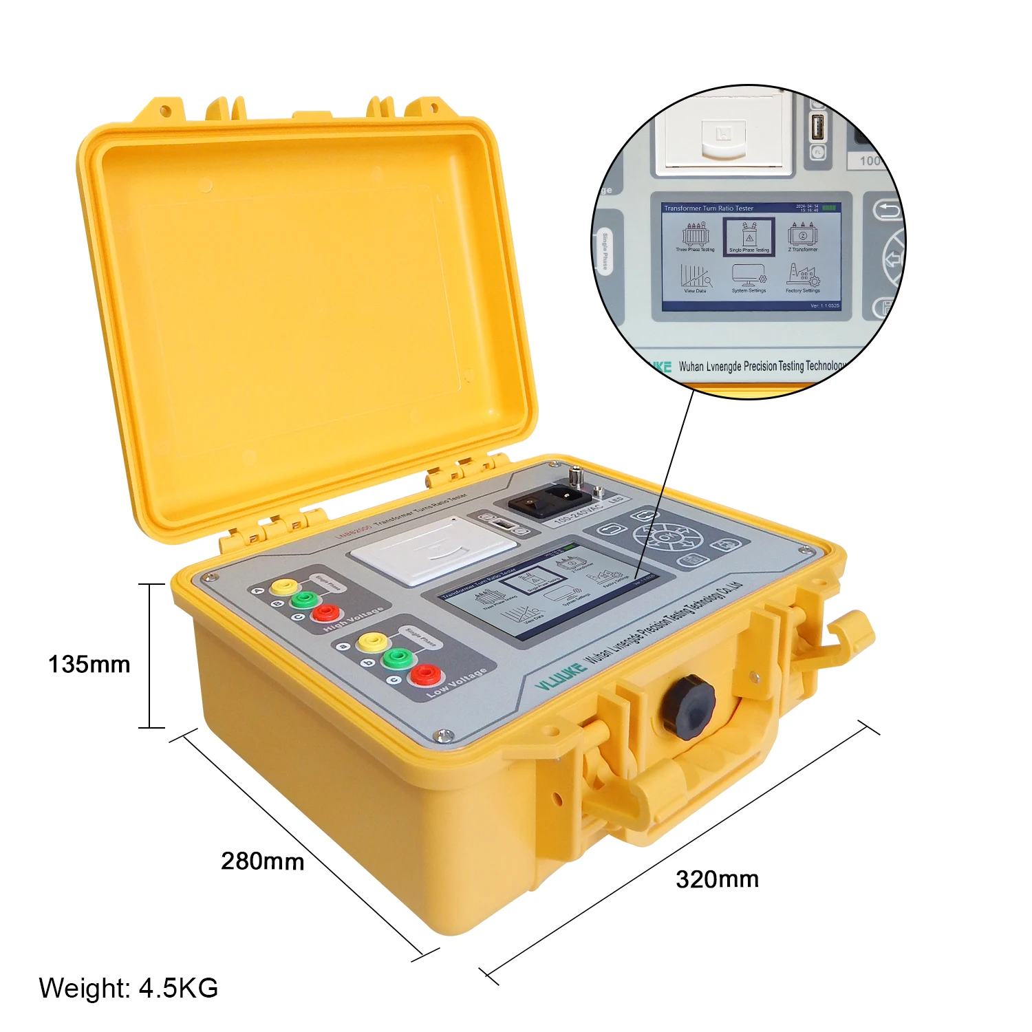 

Gold seller Fully Automatic Transformer Ratio Meter Transformer Group Detector Ttr Tester Transformer Turns Ratio Tester