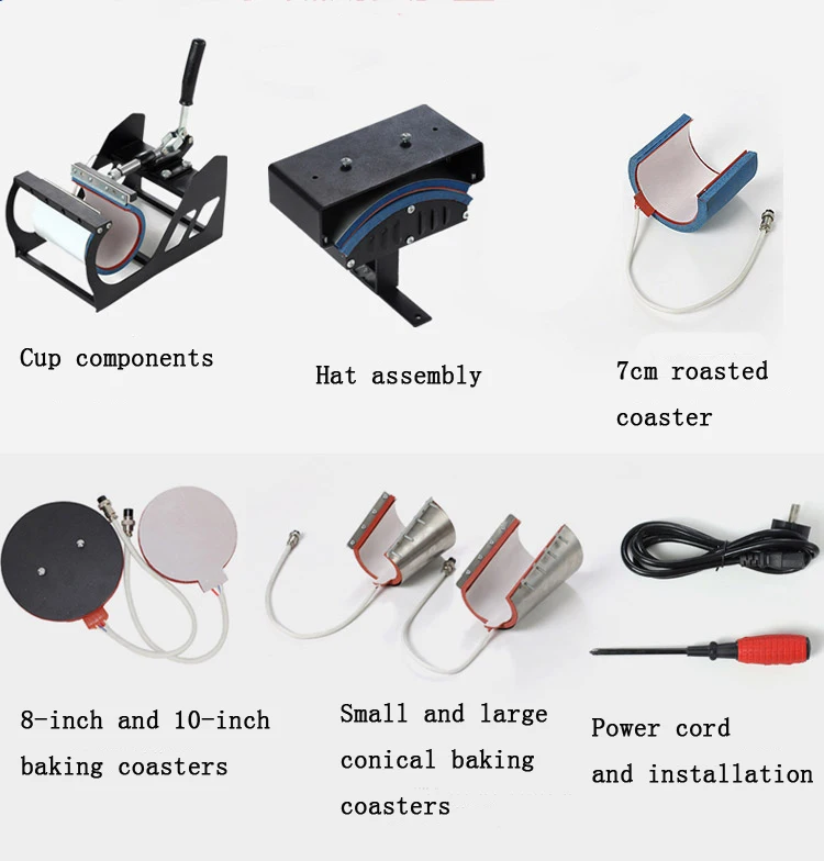 Easysub 8 In 1 Combo Heat Press Machine Printing Tshirt Machine Heatpress Machine T Shirt T-shirt Printing