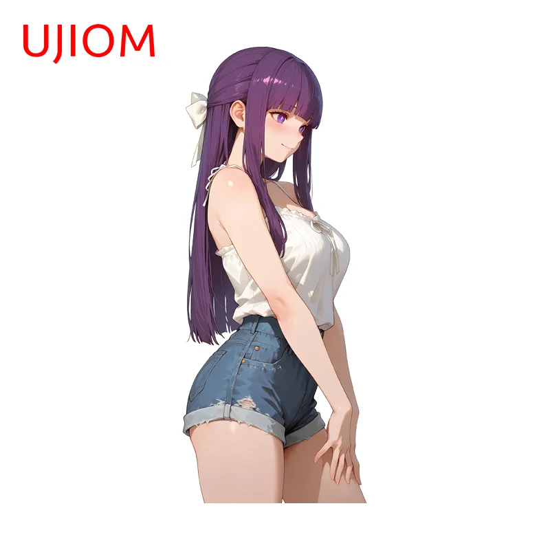 UJIOM Fern Pretty Anime Figure Wall Sticker Fashion Attractive Standing Posture Vinly Graffiti Decal Smooth Surface Decor
