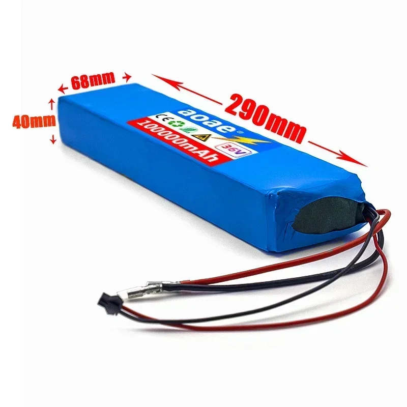 36V 100Ah 18650 Rechargeable Lithium Battery Pack 10S3P 1000W Power Modified Bicycle Scooter Electric Vehicle with BMS