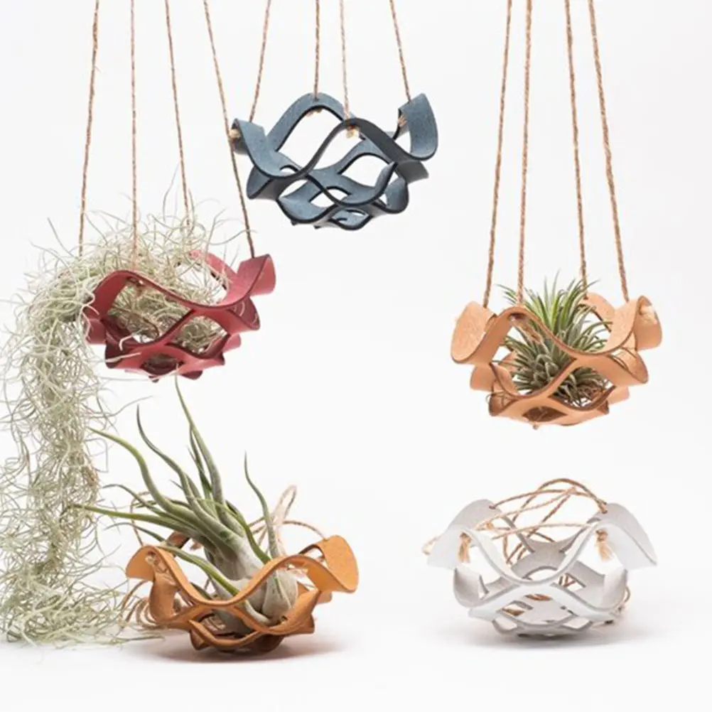 

2Pcs Hanging Bonsai Basket Water Ripple Hooks Large Plant Holder Decor Flower Arrangement Storage Rack