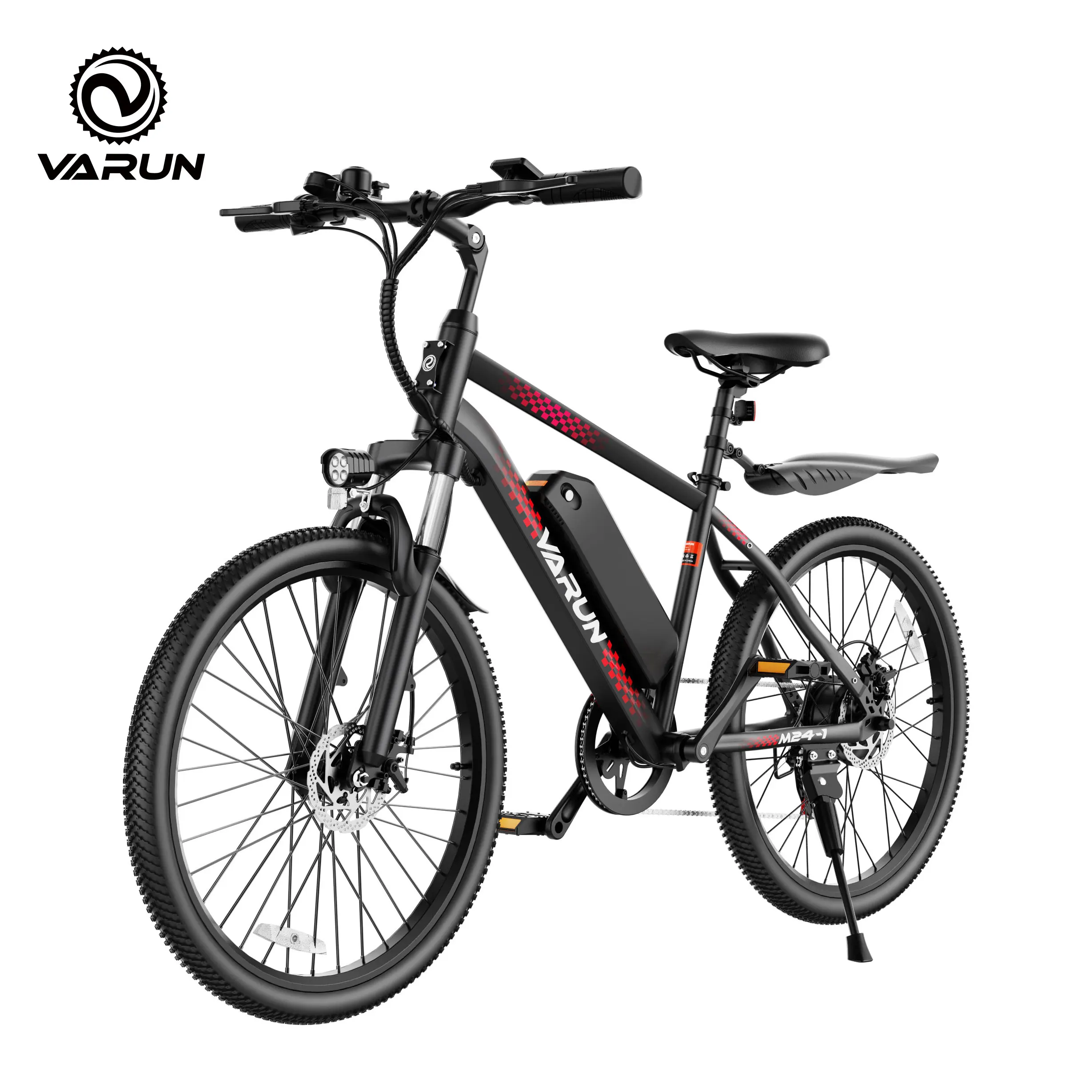 

Электрический велосипед Varun M24-1 для взрослых, электровелосипед с пиковой мощностью 500 Вт, аккумулятор 36В 7.8Ач, 24-дюймовые колеса, максимальная скорость 32 км/ч