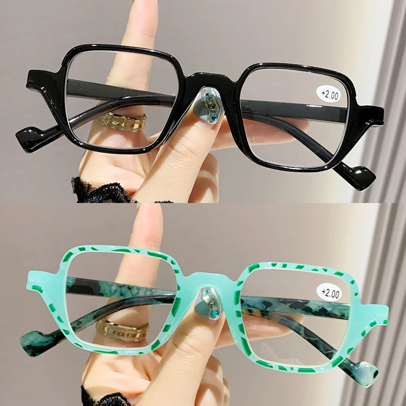 Konkav geformte Lesebrille, AC-Brillengläser, Anti-Blaulicht, visuelle Repräsentation der Realität, Metallscharniere sind robuster