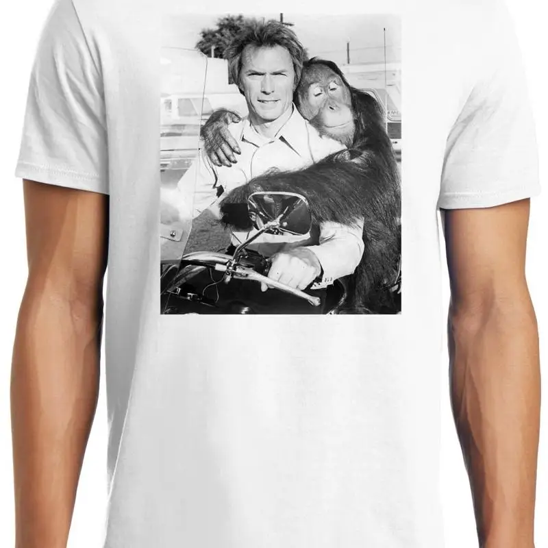Big Guys Rule and Tall Clint Eastwood Every Which Way But Loose Photo T Shirt #1