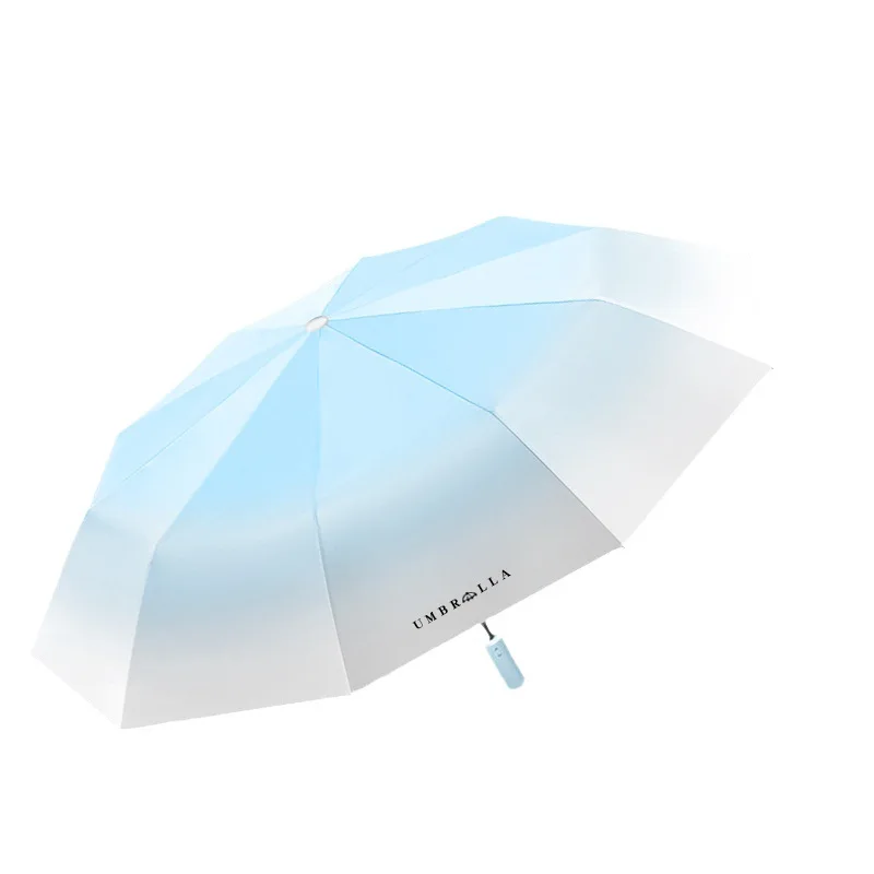 Fully Automatic Gradient Folding Umbrella High-end Rain and Sunny Dual-purpose Sunshade Umbrella