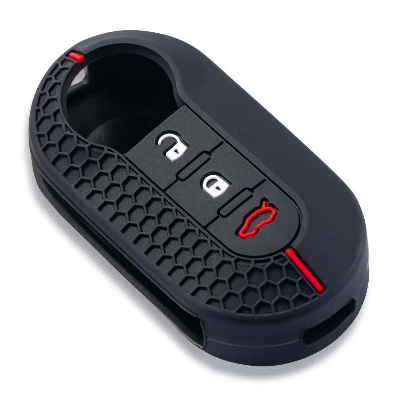 

Silicone Key Case Remote Fob Car Key Cover For Peugeot Boxer For Citroen Jumper For Fiat 500 Panda Ducato 500L Punto Lancia Musa