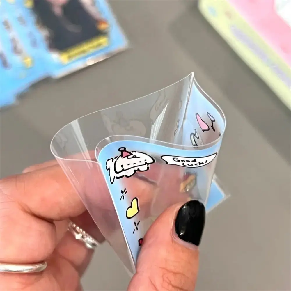 Display Sleeves Small Card Case Photo Protective Transparent Card Film Cartoon Idol Picture Photo Card Holder Stationery