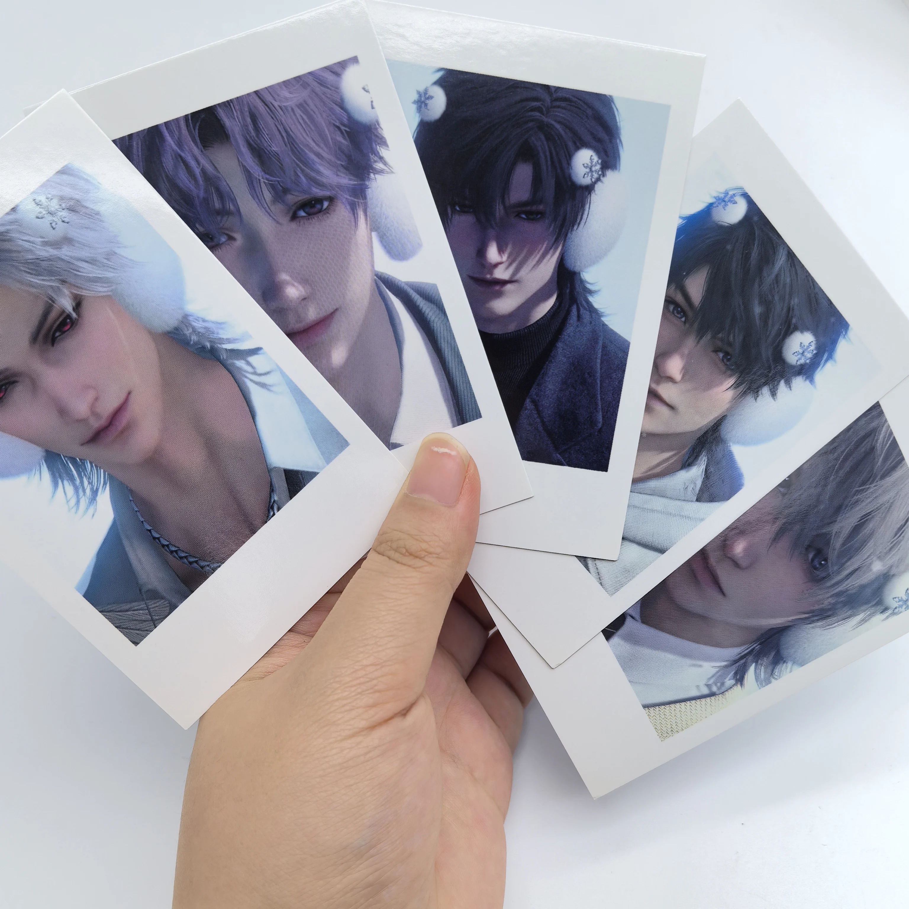 1Set Game Love and Deepspace Sylus Zayne Xavier Rafayel Caleb Beautiful Postcard Bookmark Game Collection Lomo Card Girl's Gifts