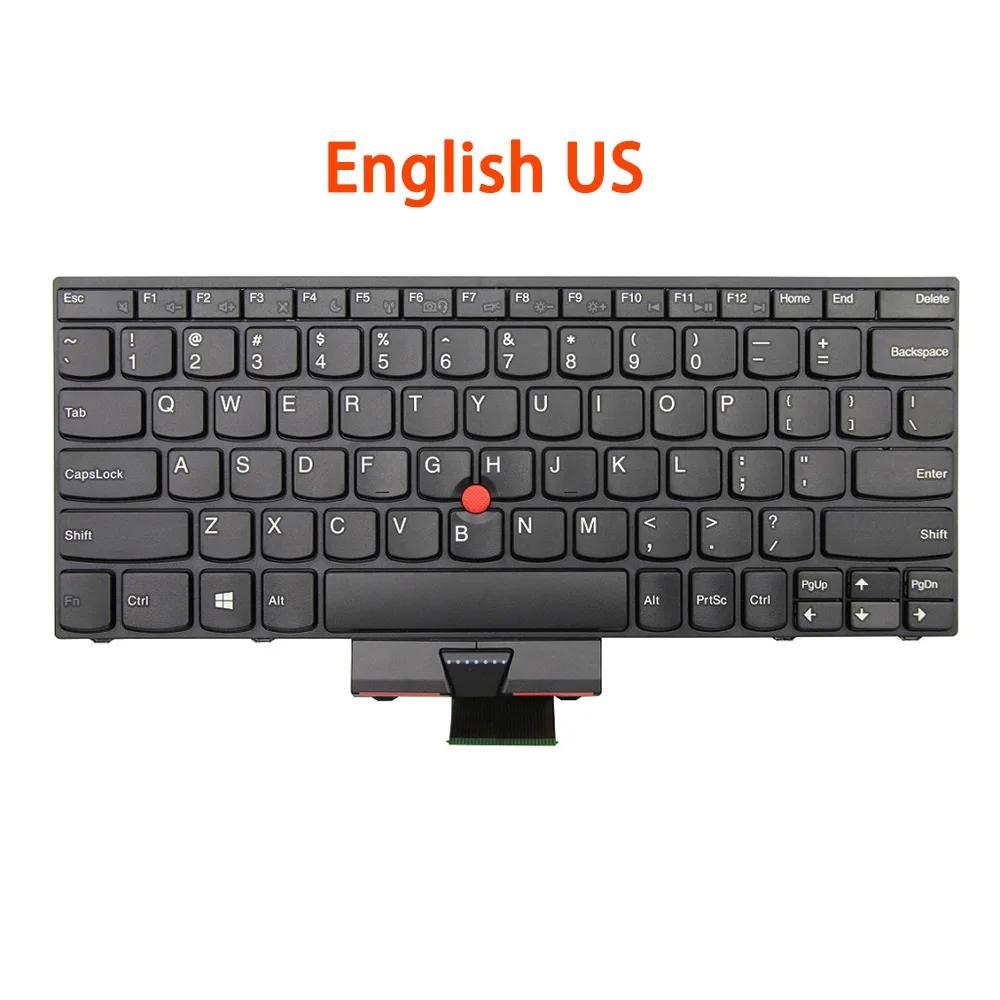

Laptop Keyboard For Lenovo For Thinkpad X131E Chromebook E125 E120 E220S S220 X121E X130 US 04Y0342 BG JP TI AR Black New