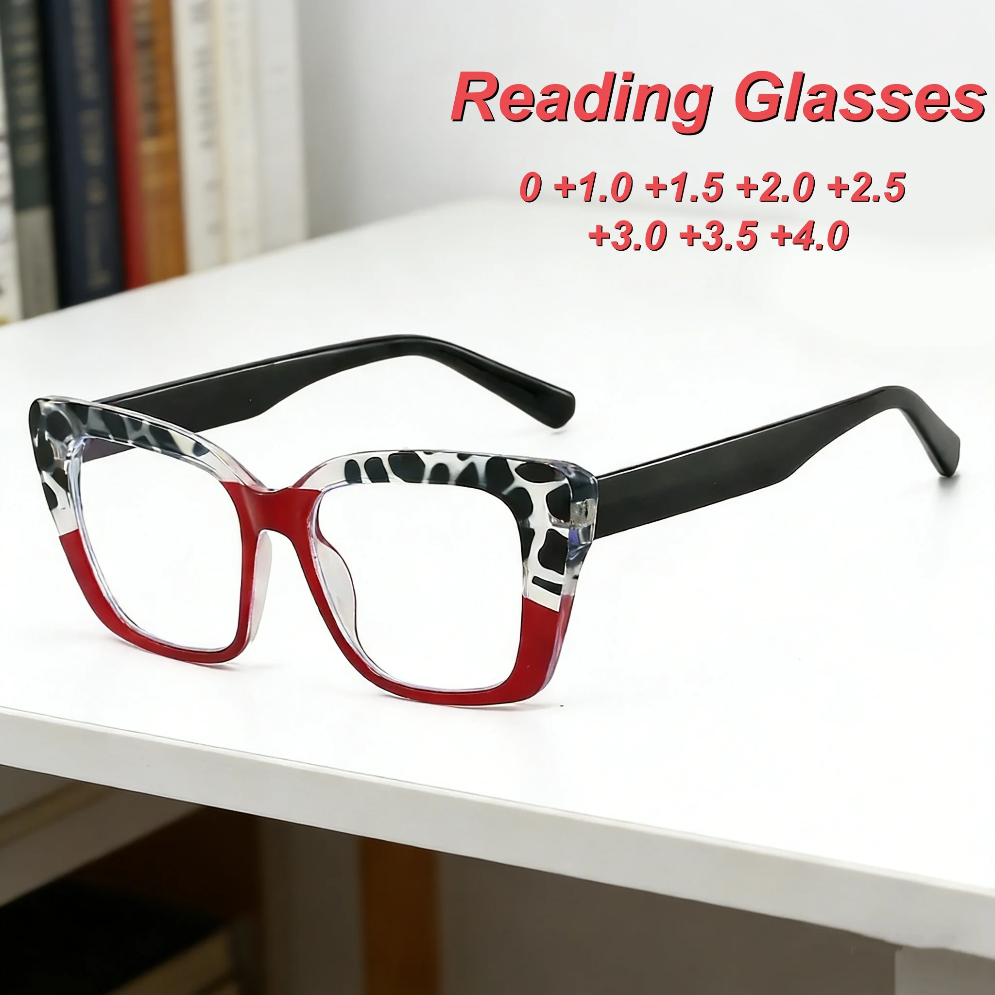 

Retro Style Personalized Square Frame Women's Reading Glasses Fashionable Neutral High-quality Anti Blue Light Glasses