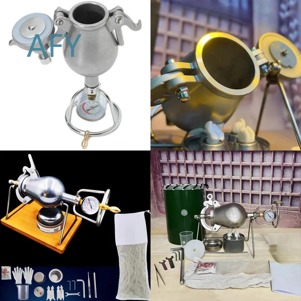 Mini Home Popcorn Maker for Hand Cranked Puffed Rice Machine 304 Stainless Steel Kitchen Appliance Snack Food Cooker for