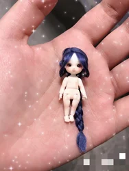 3.5cm miniature doll mini bjd spherical joint doll 3D real eye joint movable component parts in stock Free delivery items