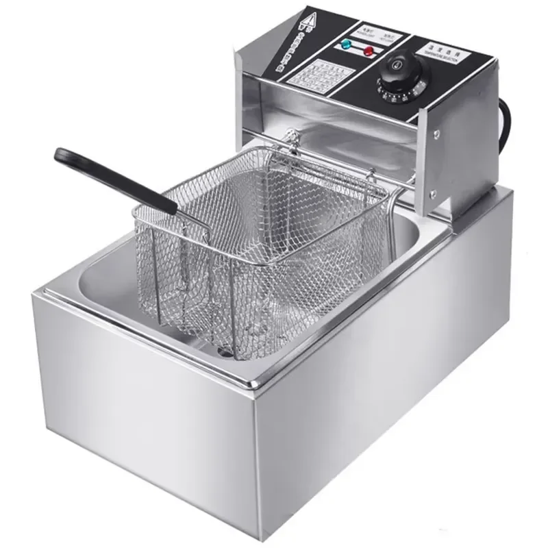 Commercial Electric Deep Fryer Stainless Steel Countertop Frying Machine for Restaurant Kitchen Catering Equipment Heavy Duty