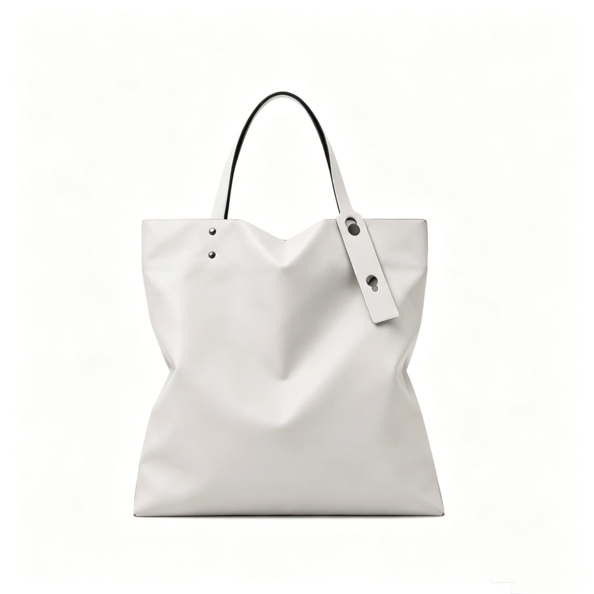 B A O 6x6 Matte Tote Stylish Premium Soft Gloss Leather-Like Finish Tufo Bag Laptop Friendly