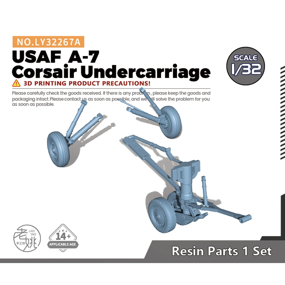 Yao's Studio LY267A 1/32 Model Upgrade Parts USAF  A-7 Corsair Undercarriage WWII WAR GAMES