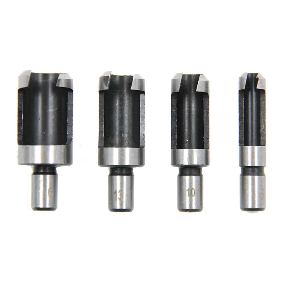 4pc runder Griff Lauf Typ Holz stopfen bohrer Holz bearbeitungs loch öffner Reib bohrer Entfernungs