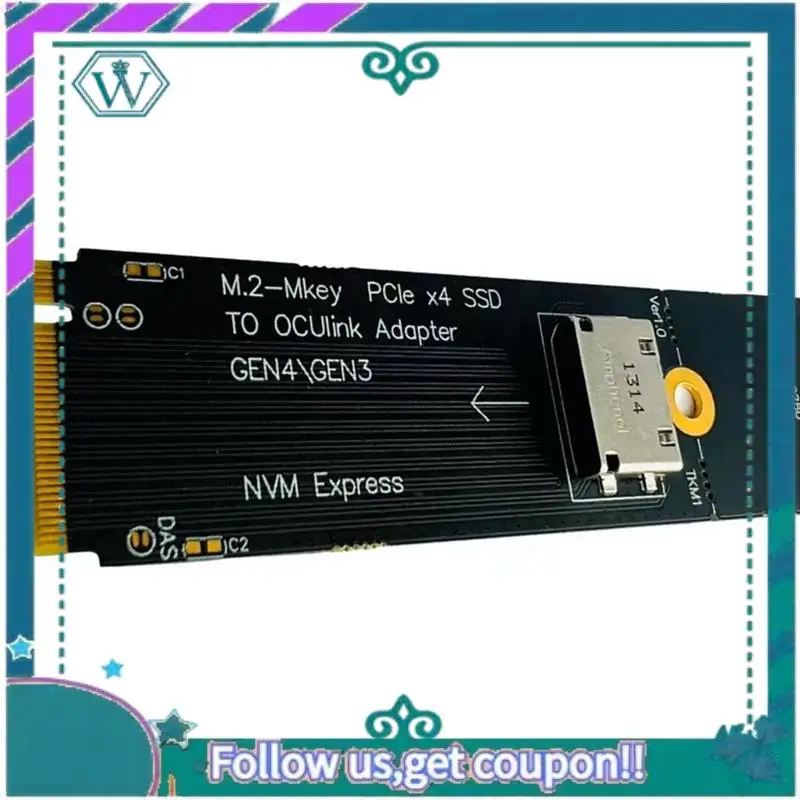 

Upgraded M.2 M-Key Pcie X4 SSD To U.2 Oculink SFF-8612 Adapter Gen4/Gen3 For 2.5 Inch NVME U.2(SFF 8639)SSD PCI-E NGFF Riser Car