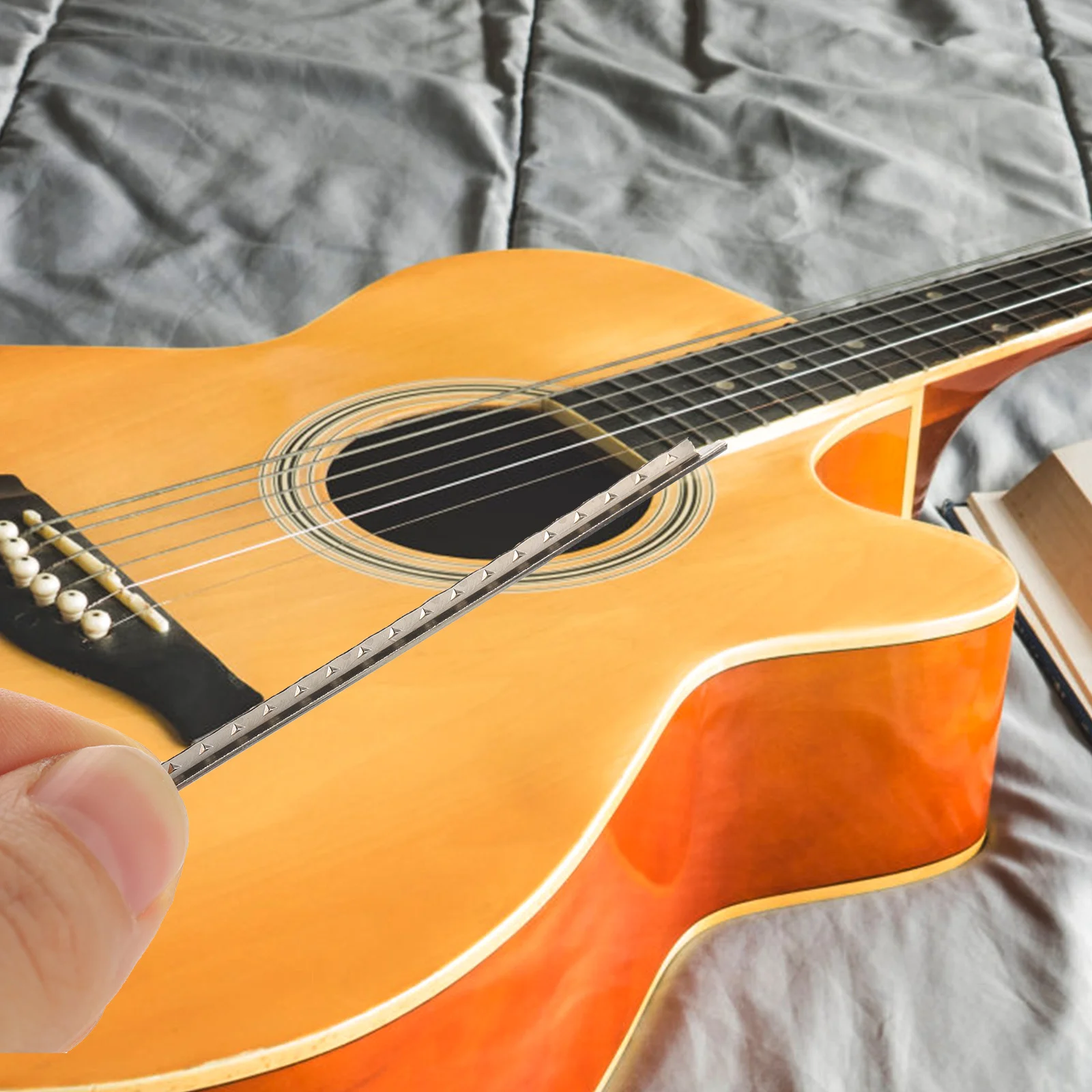 

19Pcs White Copper Guitar Fret Wire Professional Electric Classical Frets Luthier Tool Clear Sound Classical Guitar Fret Wire