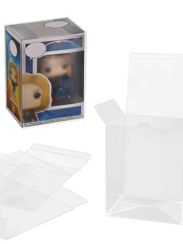 Geeignet für Funko Pop Schutzhüllen, transparente Boxen, Verpackungen für Actionfiguren und Spielzeug, transparente PET-Verpackungsboxen, 4 – Detail 2
